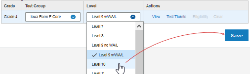 Edit a test assignment