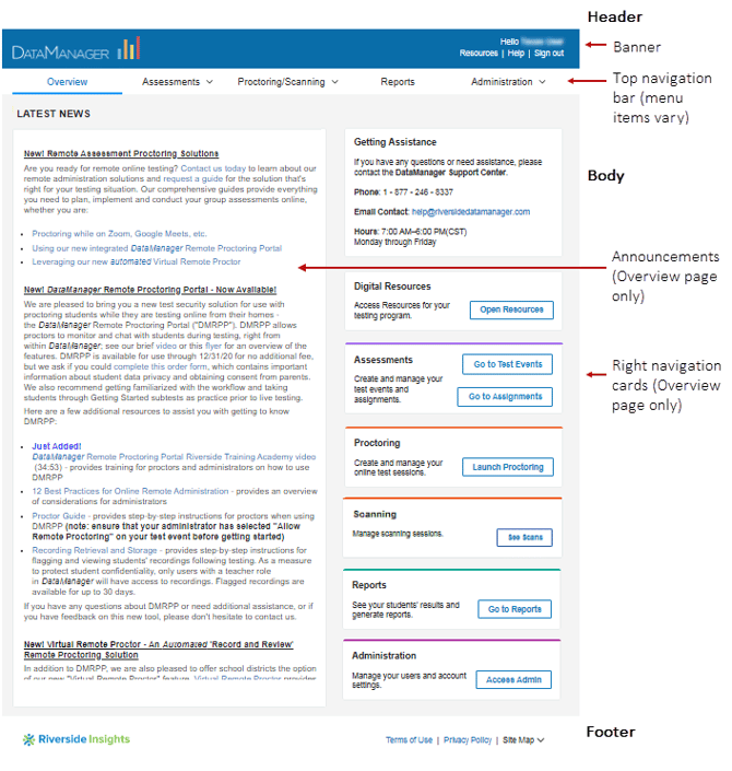 DataManager page navigation