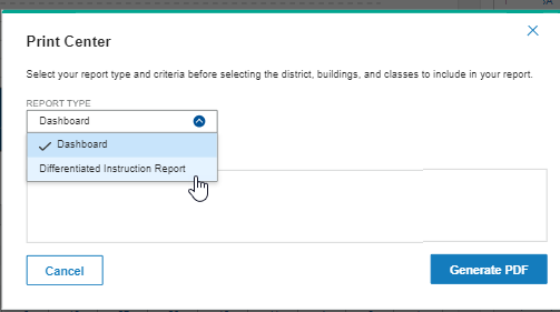 Select Differentiated Instruction Report