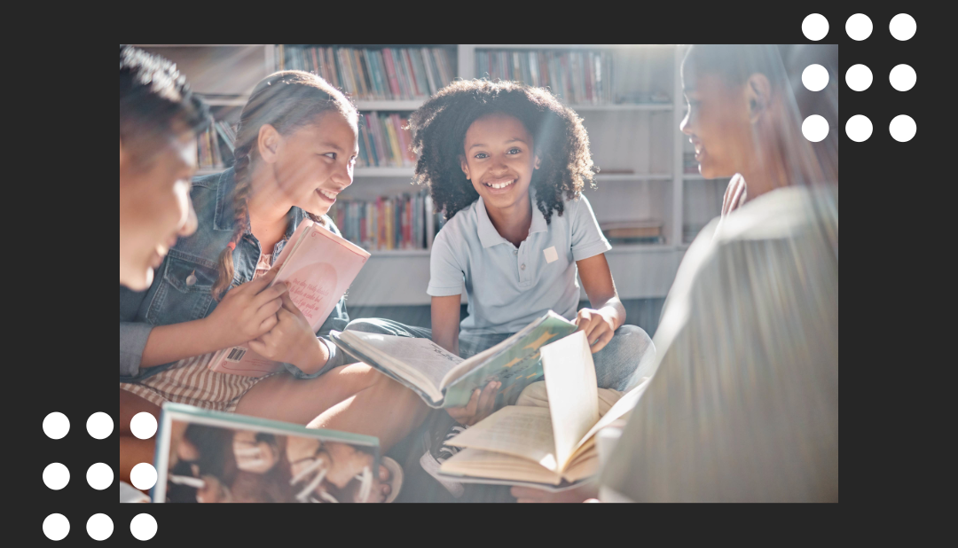 Students learning together. 